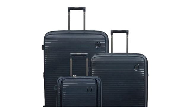 set of three suitcases